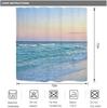 Ocean Beach Shower Curtain Bathroom Decorative Beach Hawaiian Art Print Fabric Shower Curtain Waterproof 12 Plastic Hook
