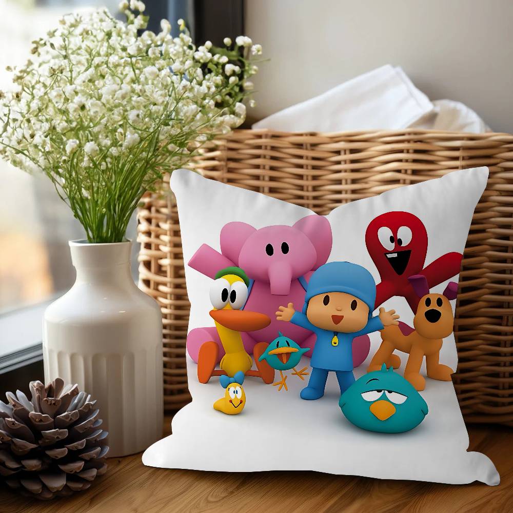P-Pocoyo Cartoon Pillowcase Toon Gift Cushion Cover Bedroom Home Sofa Chair Seat Decor Pillow Case