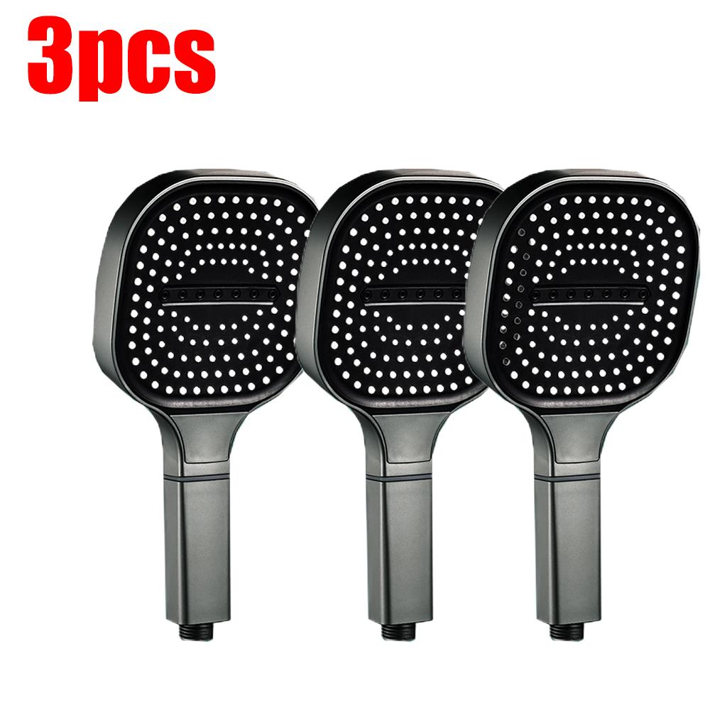 3 Modes Large Rainfall Shower Head 13cm Big Panel Square High Pressure Handheld ShowerHead ABS Portable Spa Filter Shower Nozzle
