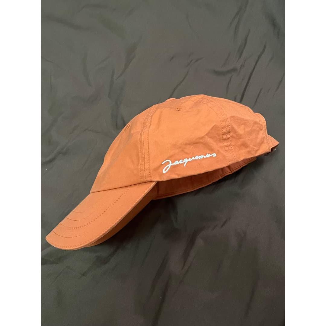 Used JACQUEMUS logo embroidery cap orange