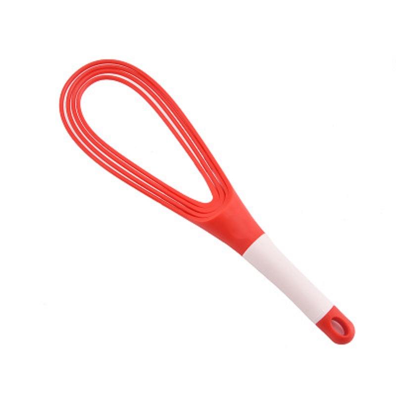 Kitchen Gadget 1pcs Multifunction Rotatable Balloon And Flat Whisk Egg Beater Plastic Hand Knead Dough Blender Egg Mixer Tools