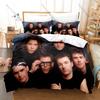 Cool INXS Bedding Set Duvet Cover + 2 Pillowcases Australian New Wave Rock Michael Hutchence Vintage 80s Bedroom Decor