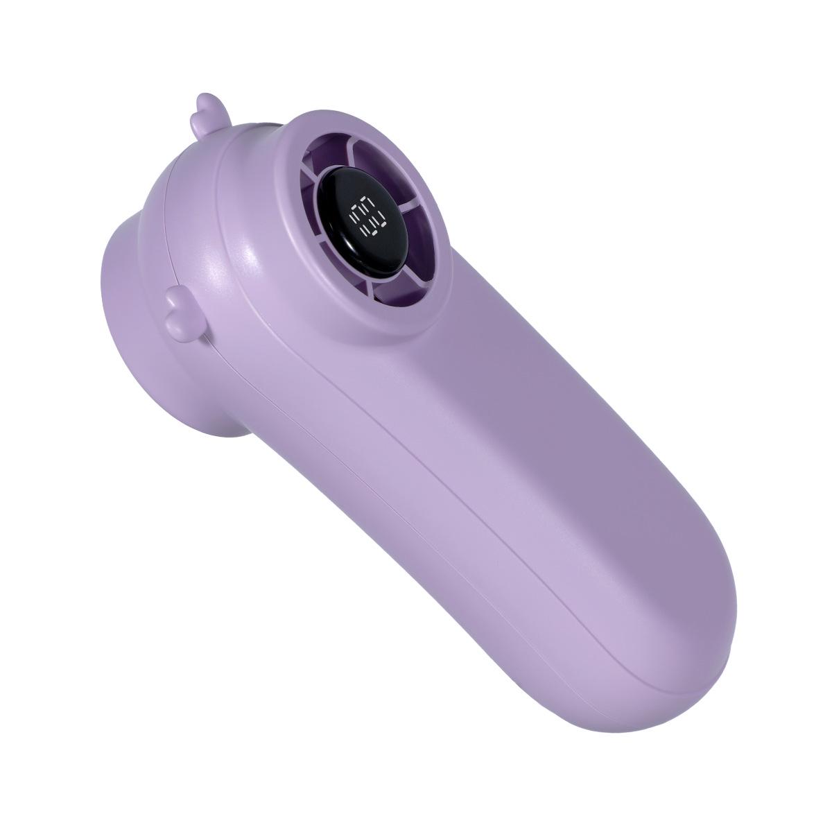 

2026 Portable USB Digital Display Mini Fan, Five-Speed, High-Speed Wind 3.8*4.5*12 cm фіолетовий