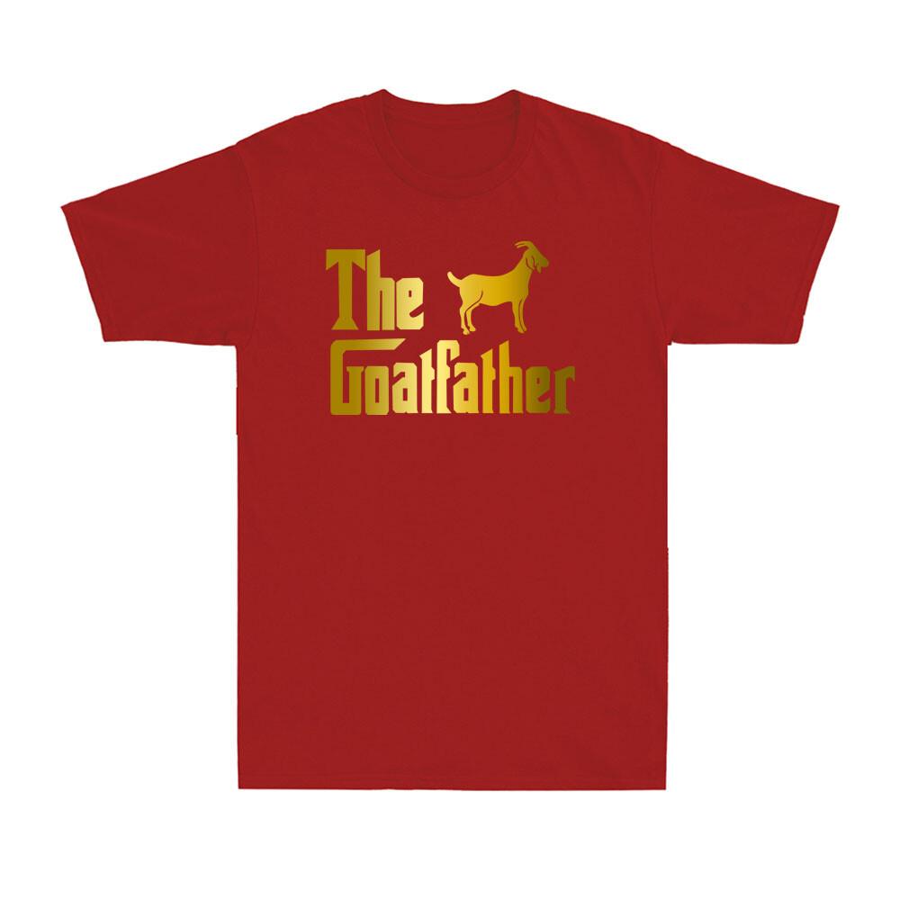 The Goatfather Shirt Funny Goat Lover Farm Farmer Golden Print Unisexs Tshirt