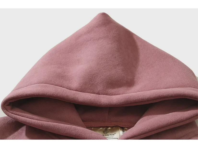 Ouyang Nana's Rust Red Graffiti Mud-Dyed Velvet Hoodie (Unisex)