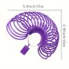 1pc Purple Plastic Bracelet Sizer for DIY Jewelry Wrist Diameter Measuring Tool Loop Sizer for Accurate Bracelet Sizing