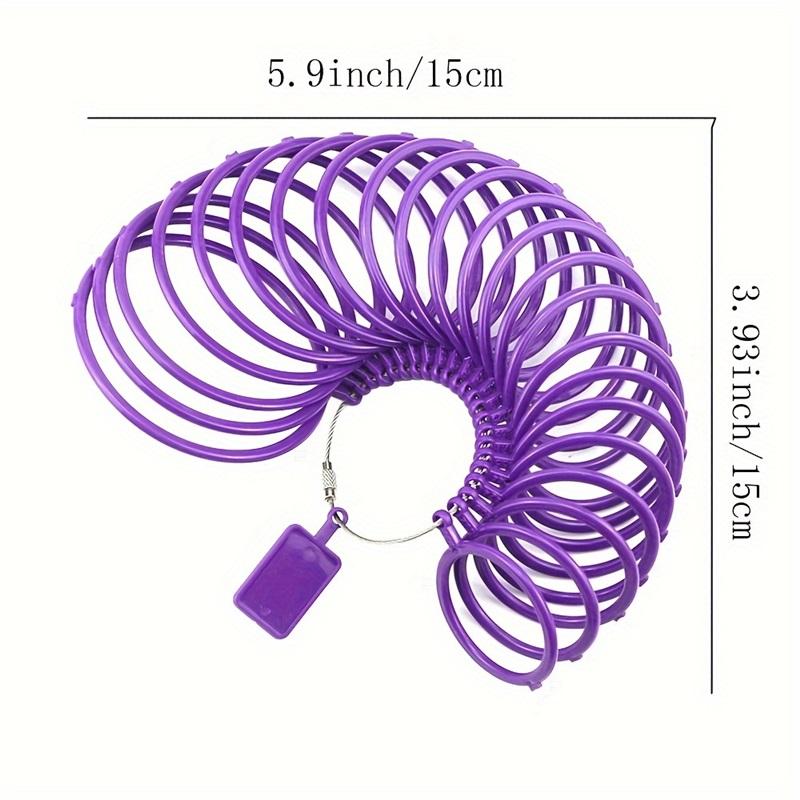 1pc Purple Plastic Bracelet Sizer for DIY Jewelry Wrist Diameter Measuring Tool Loop Sizer for Accurate Bracelet Sizing