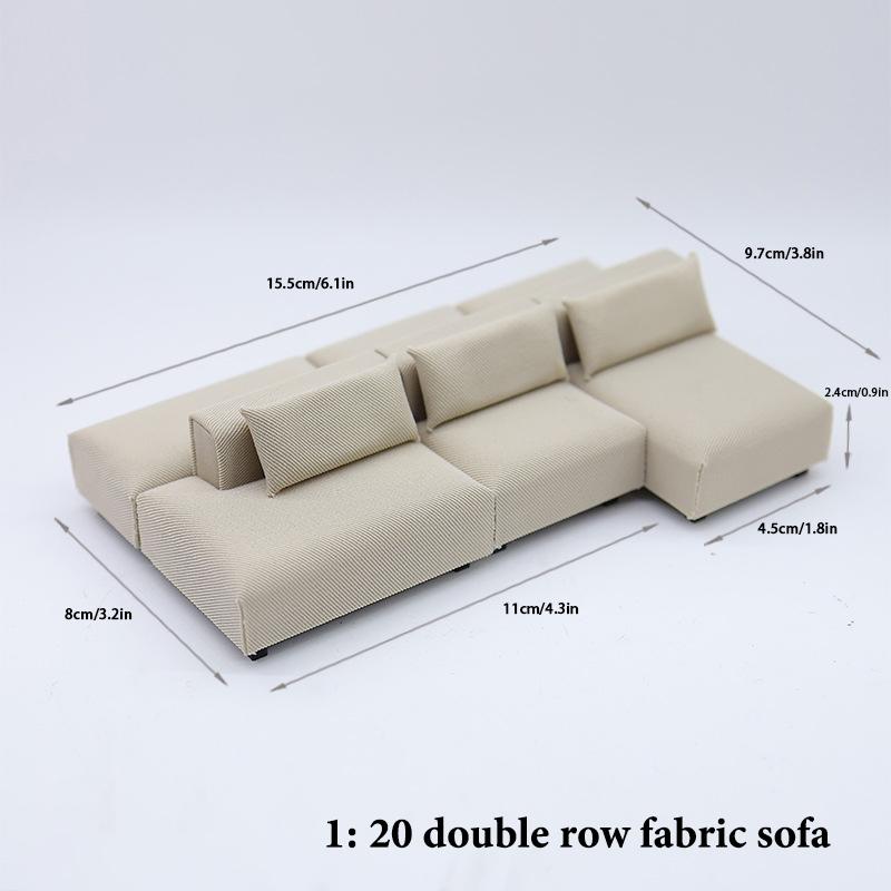 Dollhouse Simulation Sofa Model Dollhouse Miniature Furniture Decoration Dolls House Living Room Accessories Pretend Play Toys