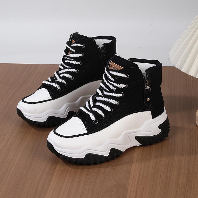 

Women s Winter Fleece-LinedNew Women s Short Boots Autumn Thick Sole Height Increasing Popular Shoes 35 чёрный