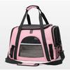 Pvc Pet Carrier Bag With Breathable Mesh Expandable Foldable For Cats And Dogs