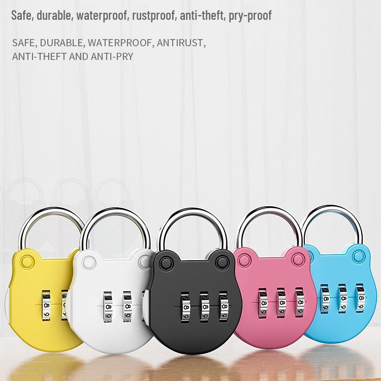 Compact Student Combination Padlock for Suitcases, Backpacks, Lockers, and Cabinets