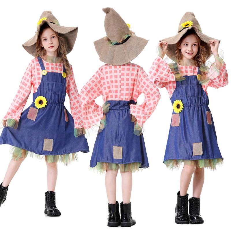 Womens Halloween Costume Set Witch Hunter Fairy Pirate Scarecrow Fantasy Cosplay Outfit Adult Party Stage Performance