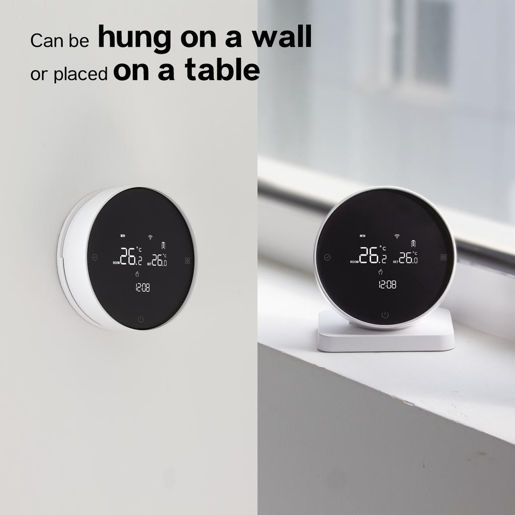 DE Stock Smart Home System Smart Thermostat Tuya RF433 Control Gas Boiler Heating Panel with RF Receiver Hub Support Google Home