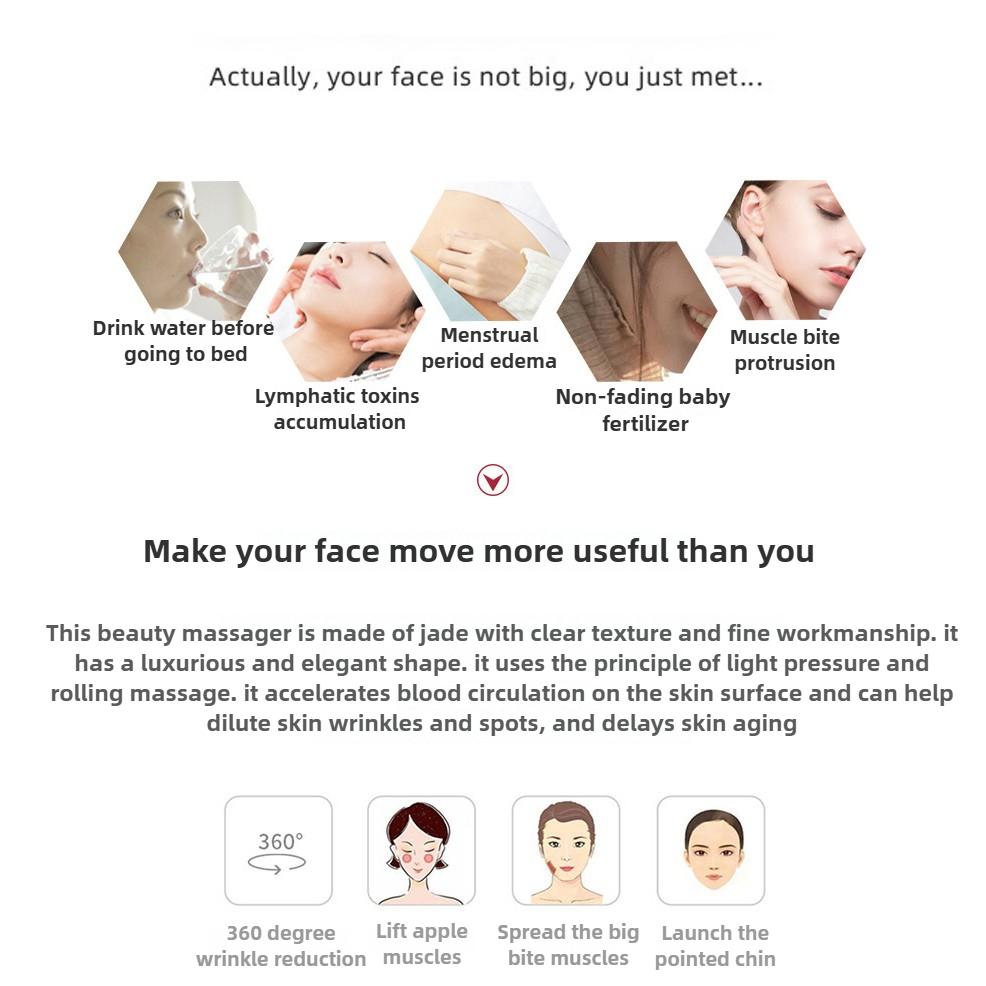 Натуральний рожевий кварц Jade Roller Gua Sha Set Facial Body Massager Roller Jade Stone Massage Set Face Lifting Beauty Massage Tools