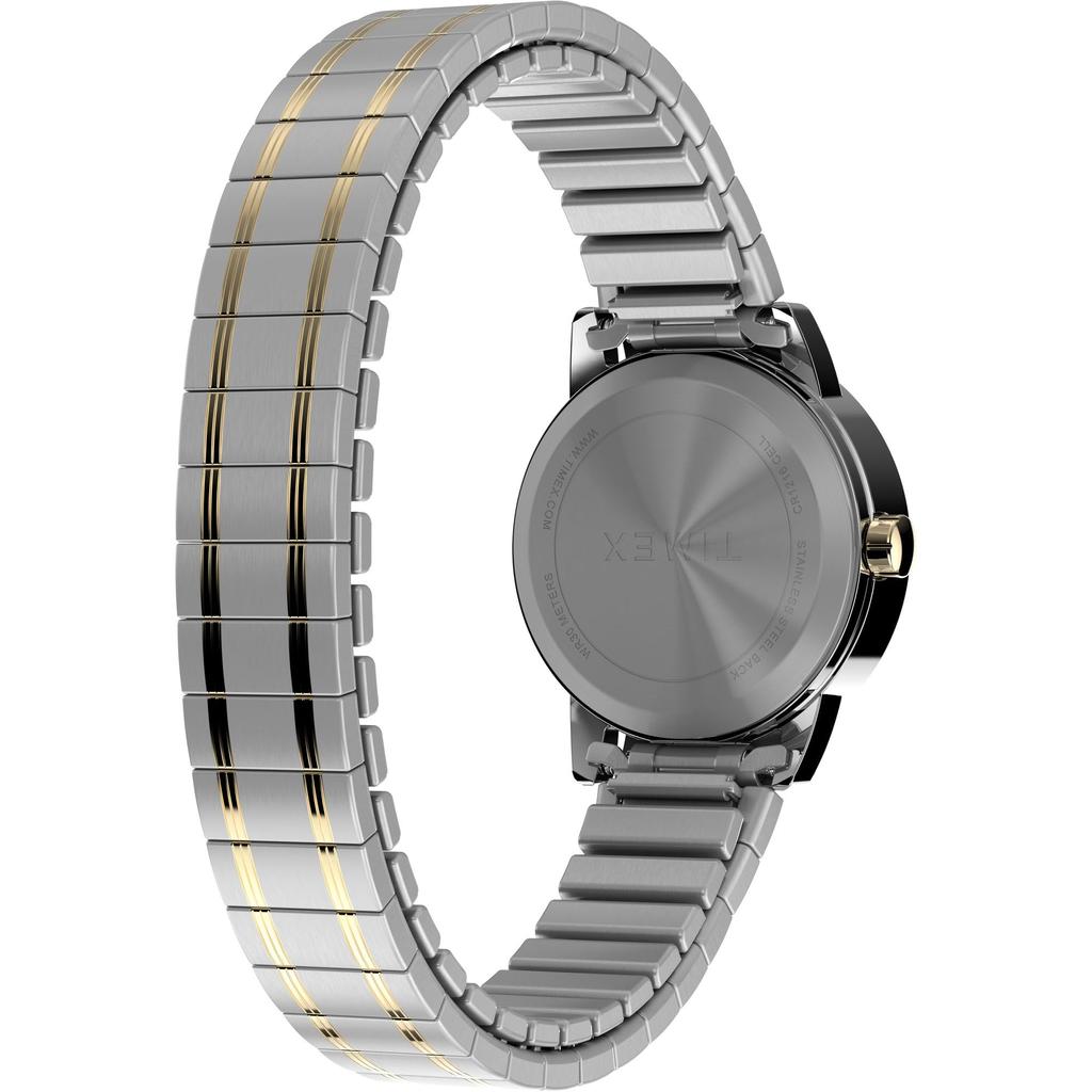 Armbanduhr Easy Reader Silbernes Zifferblatt Messing Mineralglas Quarzuhr Marke TW2W52500 Silber [TIMEX] Damen [Artikel]