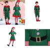 Eye-catching Kids Christmas Elf Costume Couple Outfit For Xmas Parties Role Play