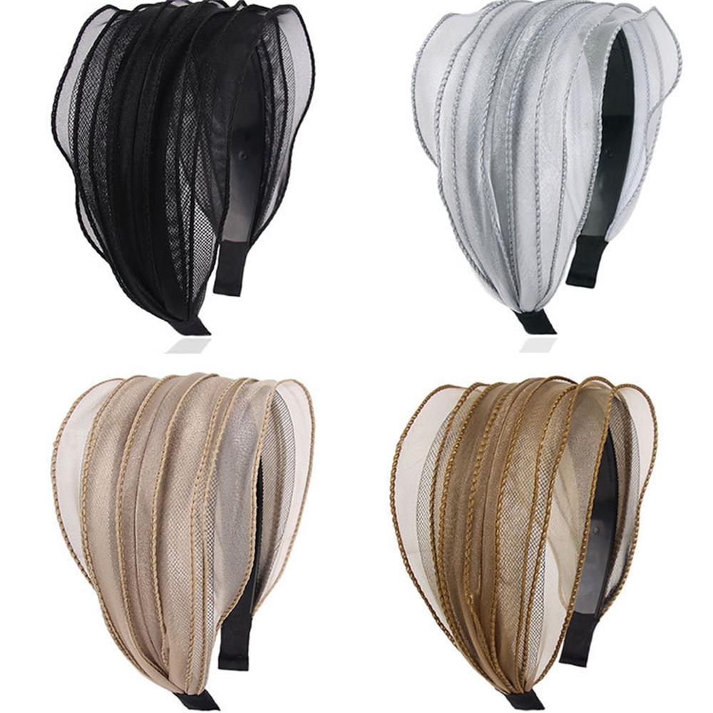 Wide Women Hairband Solid Lace Turban Solid Elastic Hair Bands Hair Accessories Headband for Women Girls Headdress Dropship Gift