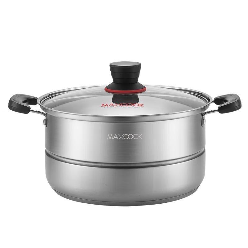 MAXCOOK 30cm Stainless Steel Steamer Pot