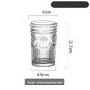 Shangqi Sunflower Embossed Glass Drinking Glasses