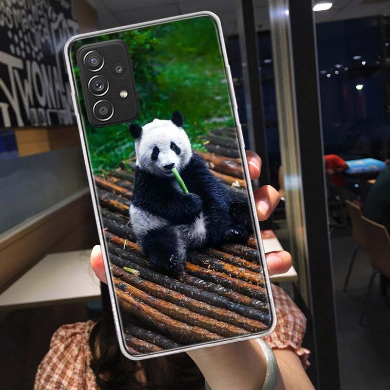 Panda Baby, Giant Panda Family Phone Case for Samsung A54 A57 A37 A17 A14 A15 A12 A24 A34 A55 A35 A25 A52S A07 A05S A04S A22 A32