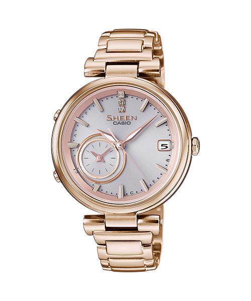 

Casio Men s Stainless Steel 50M Water Resistant Quartz Watch SHB-100CG-4A червоний