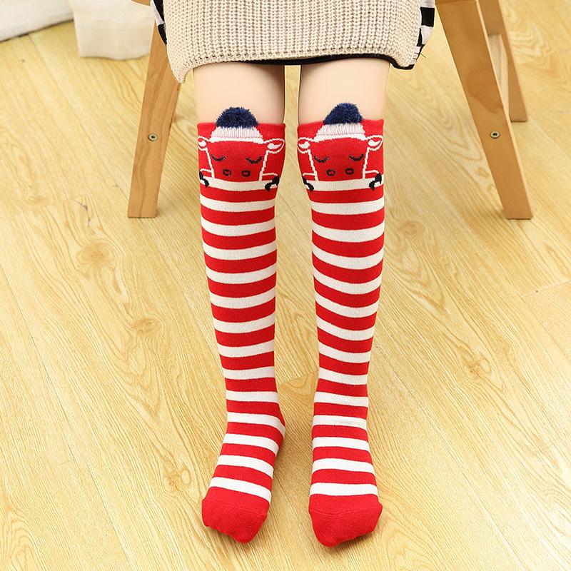 Kinder Cartoon Mittelrohrsocken: Leichte Frühling/Herbst Kniestrümpfe für Mädchen