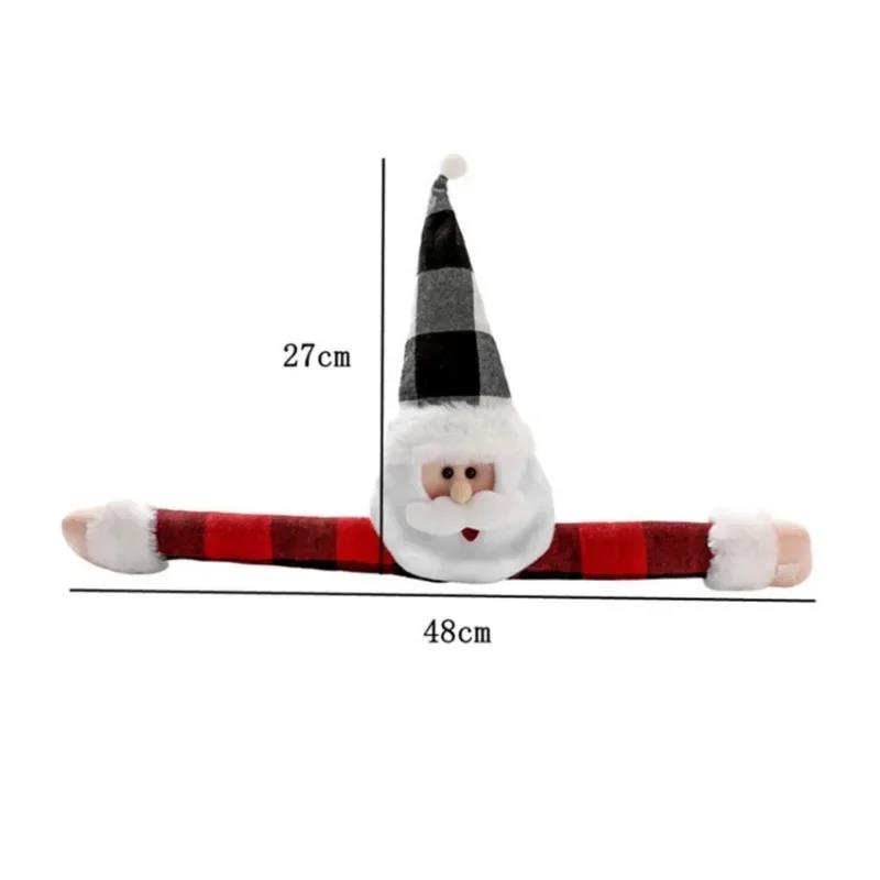 Decorations Christmas Curtain Buckle Santa Claus Snowman Decoration Window