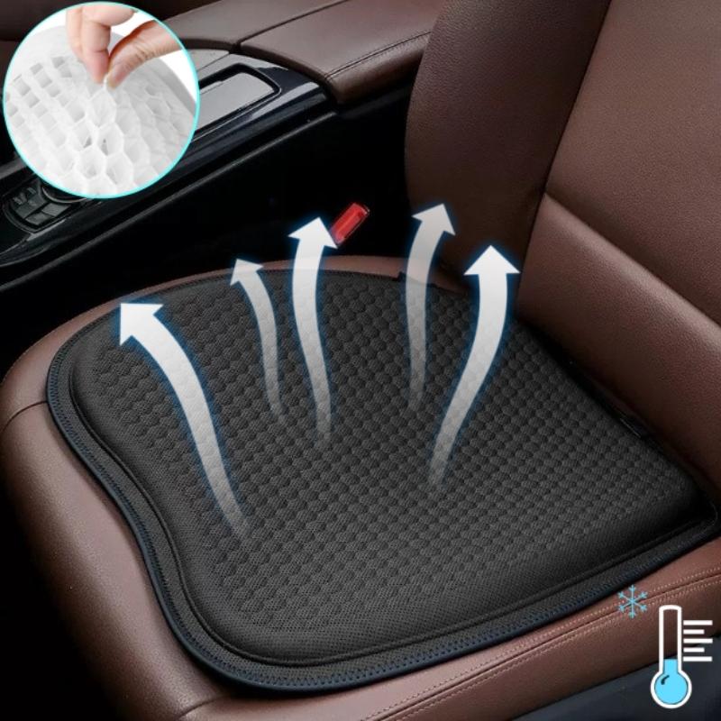 3D Honeycomb Car Gel Cooling Seat Cushion Ice Silk Breathable for Car Home Office Chair Auto Accessories