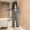 Herbst Winter Teenager Kleidung Kinder Set Gestreifte Jacke Sweatshirt mit Kapuze + Weite Hose Trainingsanzug 4-14 Jahre