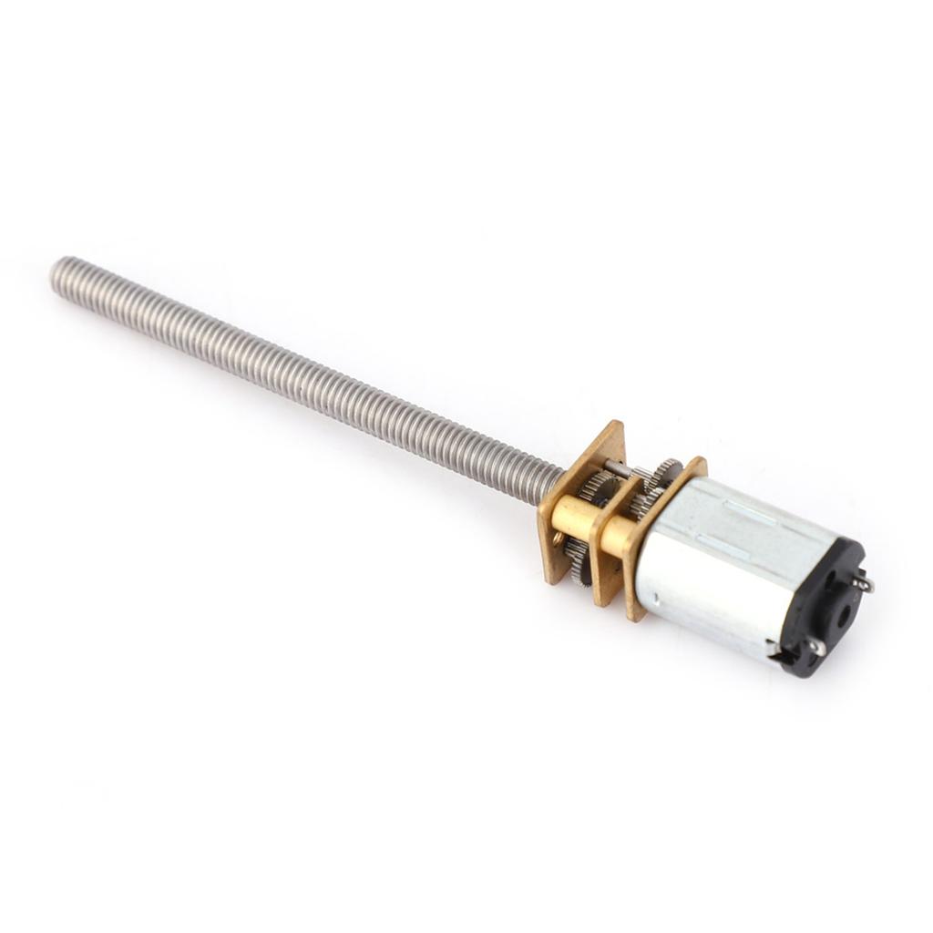N20 Gear Motor  Screw Speed Reduction Motor M4x55mm 12V Ball Screw Accessory(200RPM)