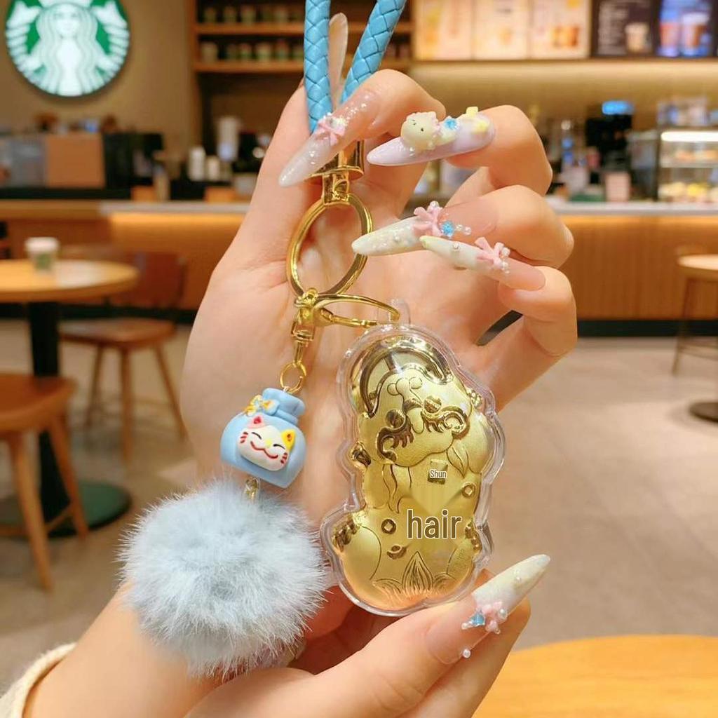 2026 Year of the Horse New Style Gold Pixiu Money Pendant Keychain Charm