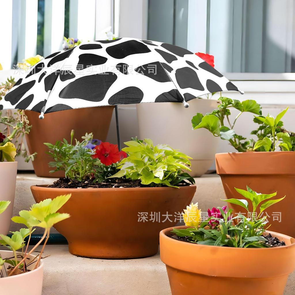 Popular Plant Sunshade Flower Potted Plant Sunscreen Umbrella Heat Insulation Outdoor Plant Floor Insert Umbrella Company
