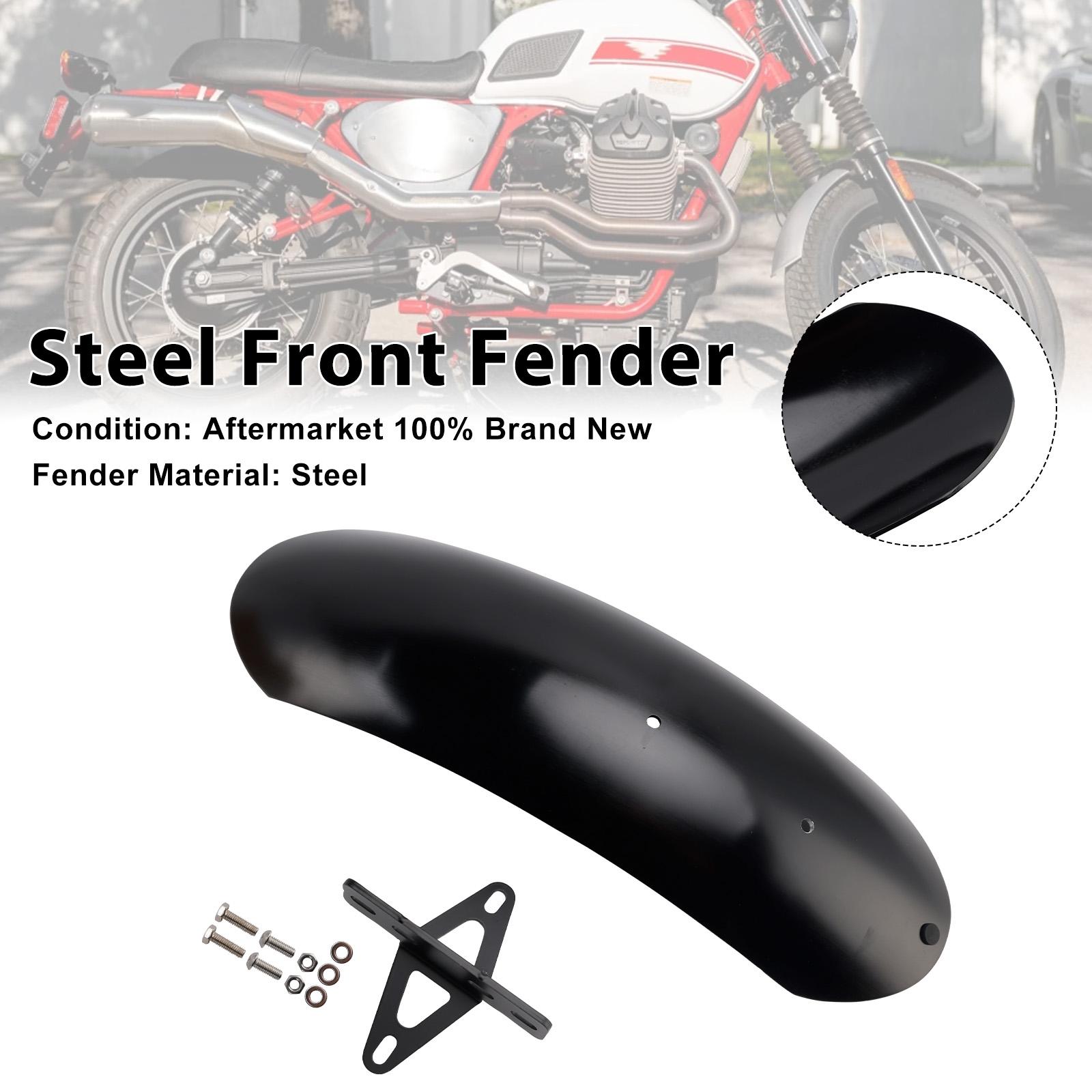 

Steel Front Fender Fit For MOTO GUZZI V7 II Stone Classic Special 10-16 Black