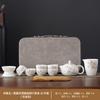 High-end guest greeting tea set, suet jade wisteria flower set, kung fu guest making tea for elders and leaders
