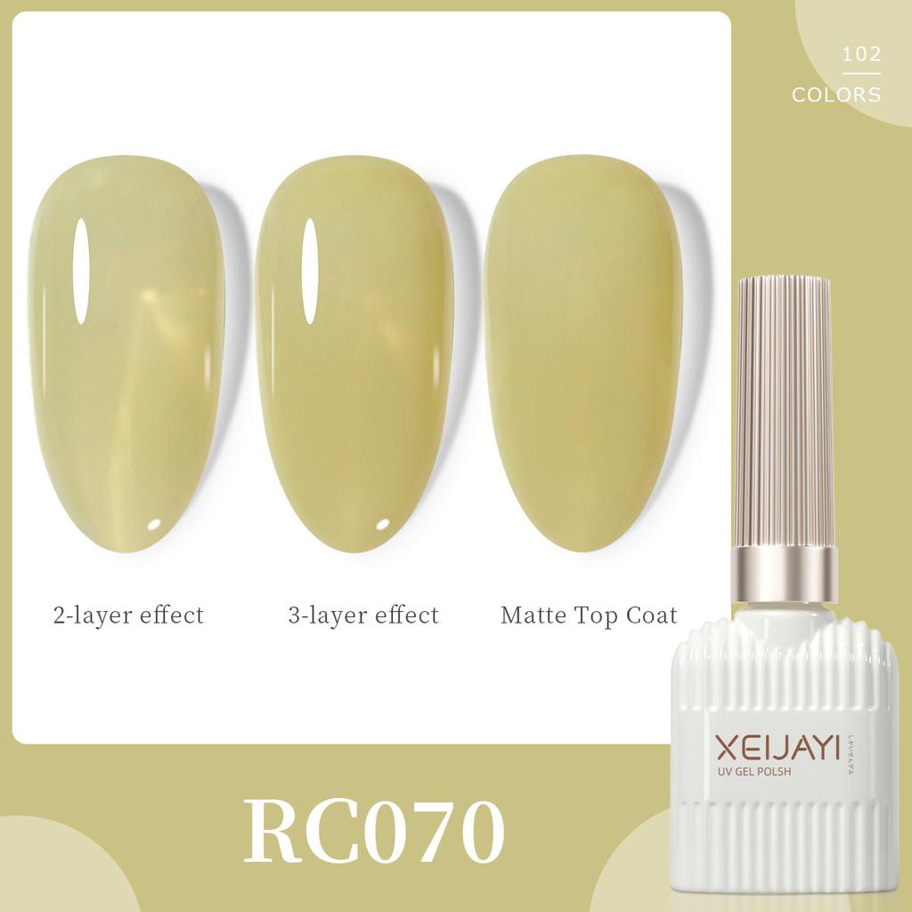 New Trendy 102 Colors of Long-lasting Gel Nail Polish for Women, Suitable for Professional Nail Salons.