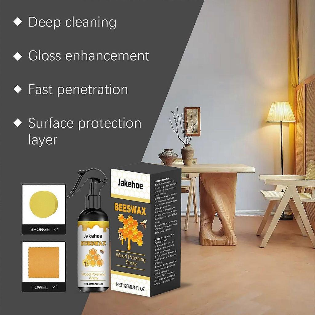 Beeswax Care Spray Household Wood Cleaning Polishing Decontamination Degreasing Paint Wear Care 1