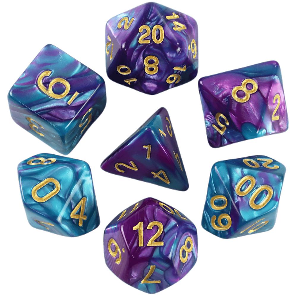 Dice DND Game Dice Role Dice Mixing Colours Dice Collection With Pouch 9 Different Styles Available For Lightweight Toys DND RPG TRPG Games