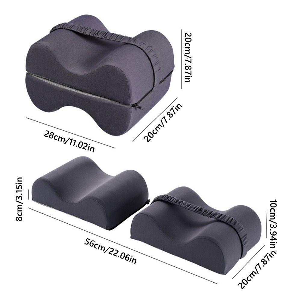 Verbessert Neu mit Beinkorrektur Memory-Schaum Kniekissen Einfarbig Faltbares Beinkissen Ausrichtungskissen Lindert Schmerzen im unteren Rücken