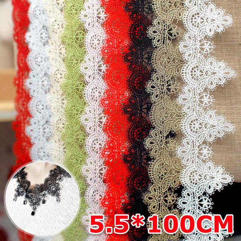 1PC DIY Curtains Flexible Skirts Soft Hair Accessories Trim Material Gift Packaging Delicate Tablecloths Lace Decorative 5.5CMx1M