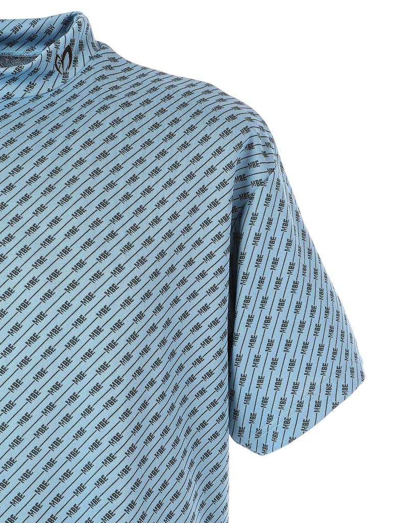 Master Bunny Kurzarm Hoher Kragen Shirt Logo Golf Unterhemd 5 Herren (Verzerrtes Muster) / / 758-5167503 110_Sax [L]