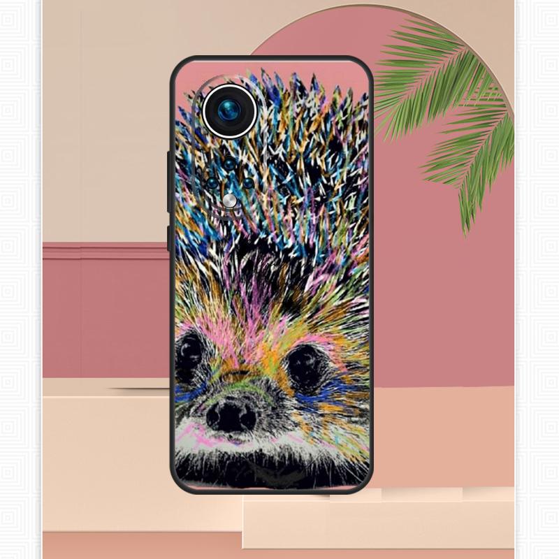 Cute Hedgehog Case For Honor Magic 7 Lite 5 6 8 Pro Honor 400 200 X9c X9b X9a X8b X8a X8c 50 70 90 Cover