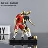 Elegant Mini Football Player Figurine for Home Decor