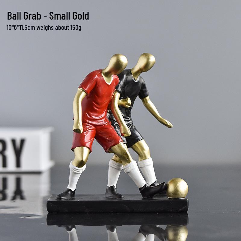 Elegant Mini Football Player Figurine for Home Decor