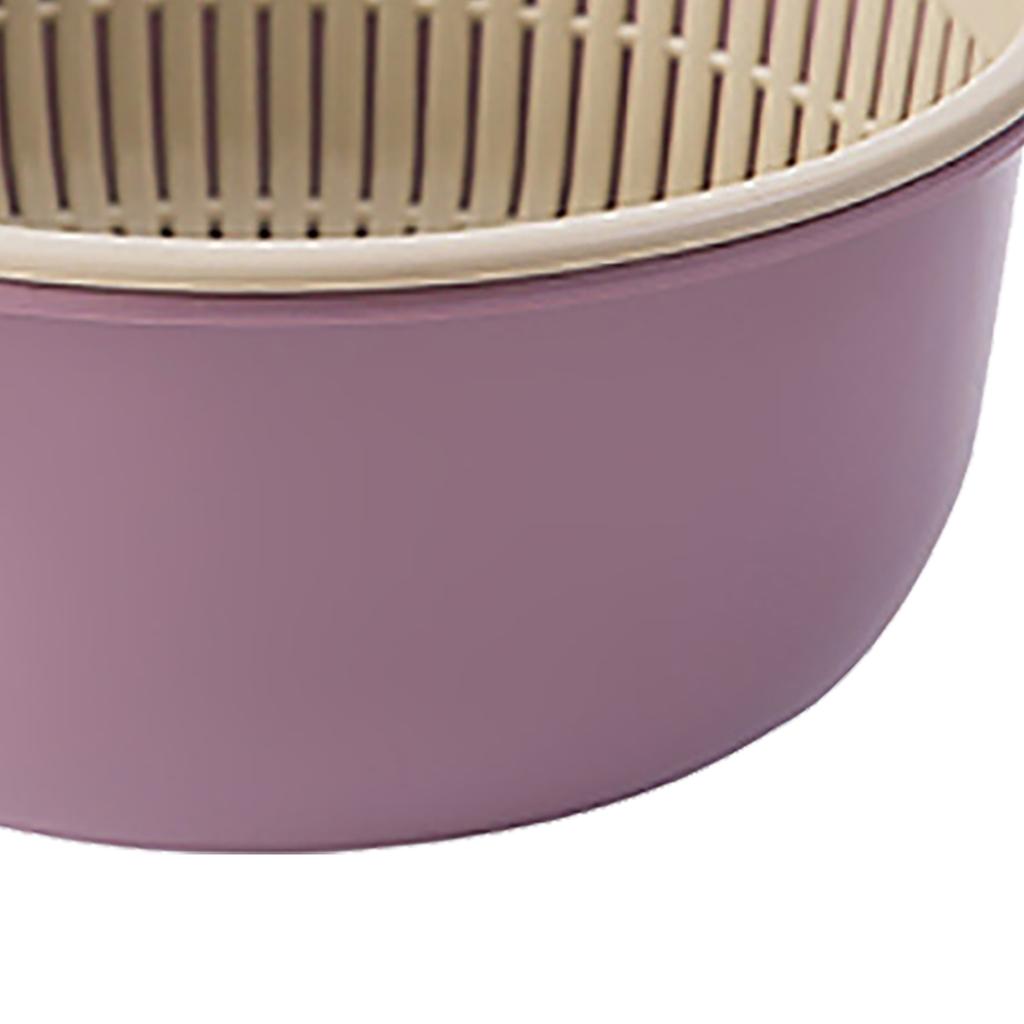 Fruits Vegetables Washing Basket Round Double Layer Kitchen Strainer Colander Bowl Set for Fruit Vegetable Wash