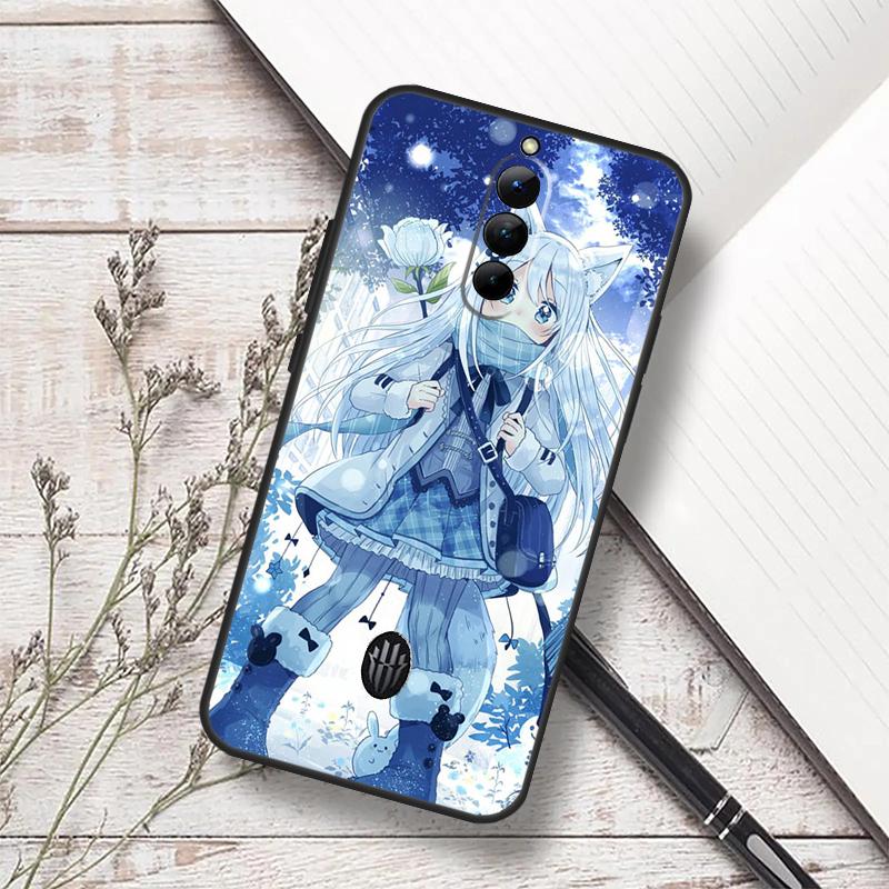 Anime Cat Girl Case For ZTE Nubia Red Magic 10 Air 6S 7S 7 Pro RedMagic 10S 9S 8S 8 9 10 11 Pro Plus Funda