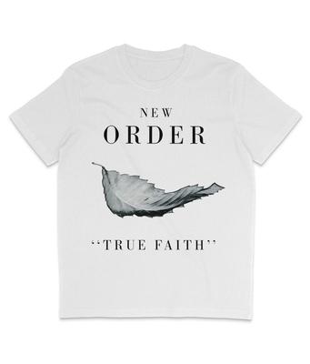 New Order - True Faith - 1987 - Monochrom - Bio-T-Shirt - Factory Records
