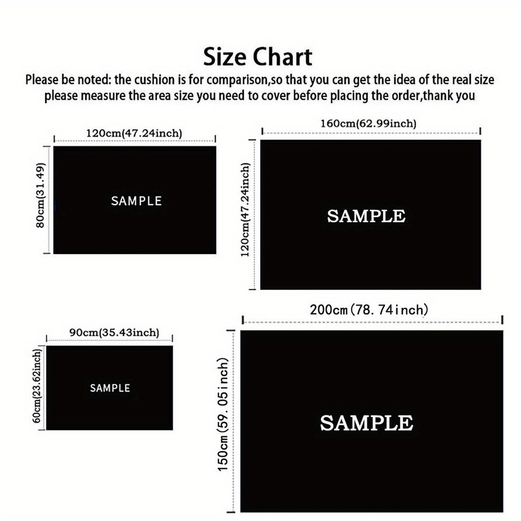 Halloween Themed Polyester Area Rug – Spooky Pumpkin & Ghost Pattern with Non-Slip Rubber Backing, Durable Crystal Velvet Floor