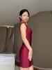 Vår/Sommar 2026 Elegant V-ringad Bodycon Kvällsklänning för Kvinnor