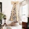 HOT 180cm Christmas Bow Large Velvet Christmas Tree Ornament Festive Holiday Home Decor Gift Christmas Party Accessory
