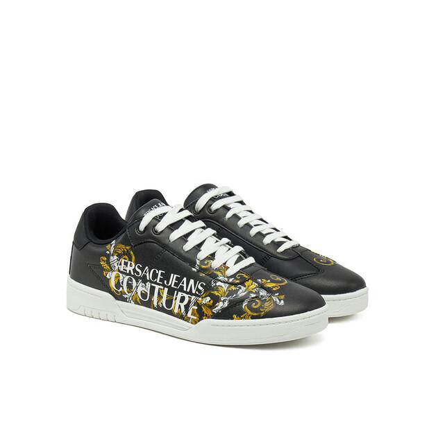 Мужские кроссовки Versace Jeans Couture 78ya3sd1 чёрные